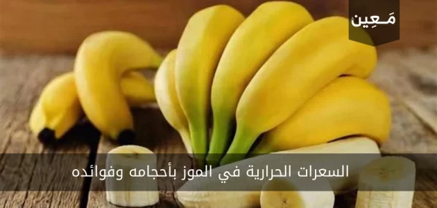 السعرات الحرارية في الموز بأحجامه وفوائده