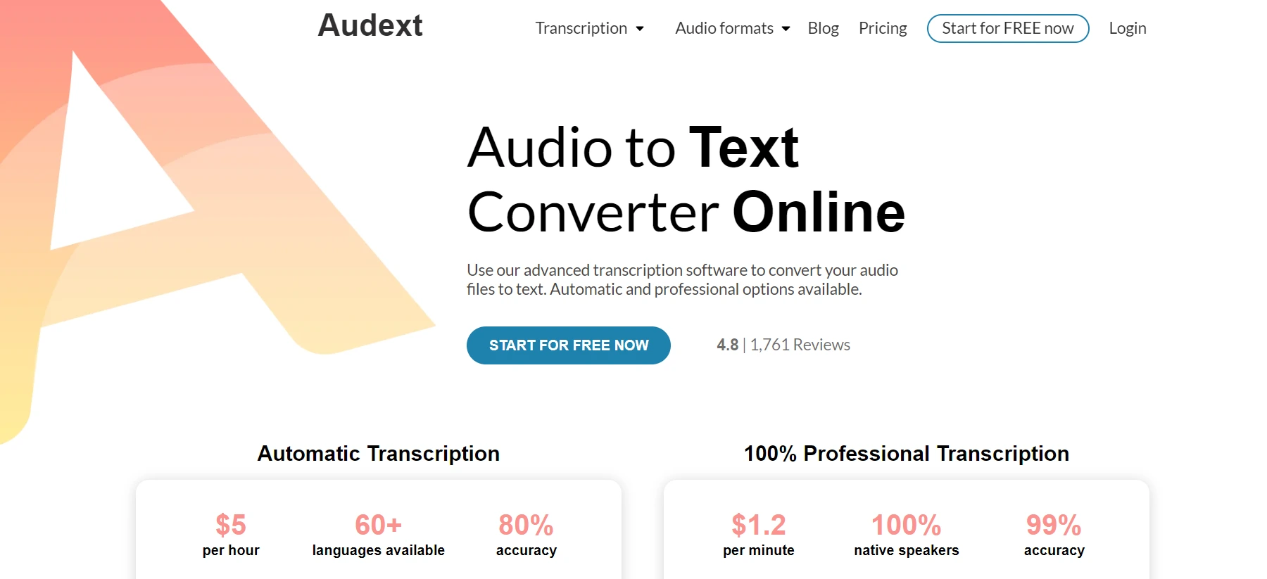 موقع Audext أفضل موقع تحويل mp3 إلى نص مكتوب