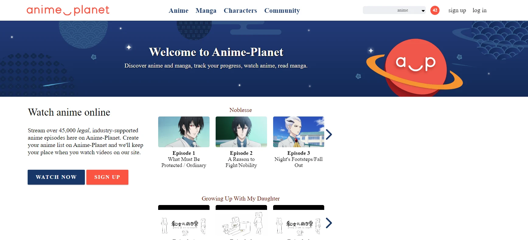 3- موقع Anime Planet كوكب الأنمي لمشاهدة وتحميل أفلام أنمي للأطفال Mp4