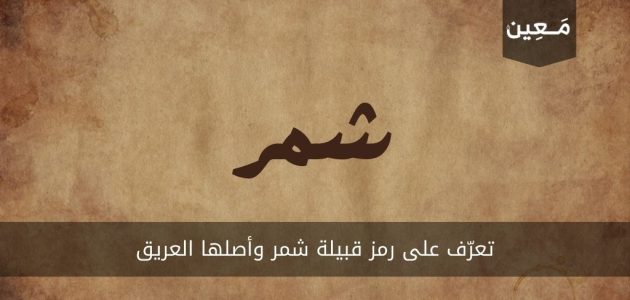 تعرّف على رمز قبيلة شمر وأصلها العريق ونسبها